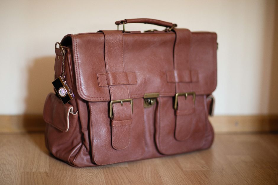 Sacoche ordinateur cuir